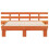 VidaXL vidaXL Bed Frame with Headboard Brown 150 x 200 cm Solid Pine Wood 5