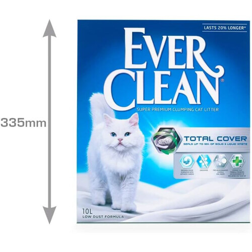 Ever Clean Ever Clean Total Cover Unscented Clumping Cat Litter 10L 2