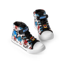 (13 UK Child) Sonic the Hedgehog Laced Trainers (Boys Multicoloured)