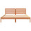 VidaXL vidaXL Bed Frame with Headboard Wax Brown 180 x 200 cm Solid Pine Wood 4