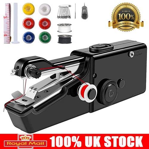 Mini Cordless Sewing Machine Portable Handheld Hand Held Stitch DIY Home Clothes 1