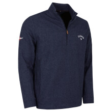 (M, Peacoat) Callaway Mens Odyssey Birdseye Thermal Jaquard Golf Pullover Sweater