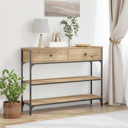 VidaXL vidaXL Console Table Artisan Oak 100 x 25 x 75 cm Engineered Wood