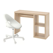 IKEA KALLAX / LOBERGET Desk & Chair Set 111x39 cm