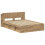 VidaXL vidaXL Bed Frame with Storage Artisan Oak 150 x 200 cm Engineered Wood 4