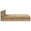 VidaXL vidaXL Bed Frame with Storage Artisan Oak 150 x 200 cm Engineered Wood 5