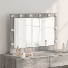 vidaXL Vanity Mirror Rectangular Grey Sonoma 80 x 55 x 18 cm
