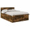 VidaXL vidaXL Bed Frame Smoked Oak 150 x 200 cm Engineered Wood 2