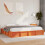 VidaXL vidaXL Bed Frame Wax Brown 200 x 200 cm Solid Pine Wood 1