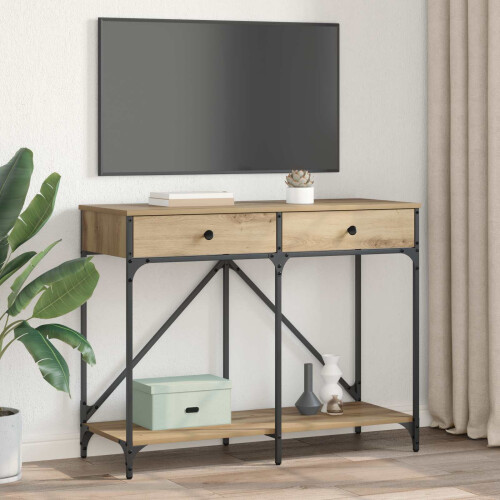 VidaXL vidaXL Console Table Artisan Oak 100 x 39 x 78.5 cm Engineered Wood 1