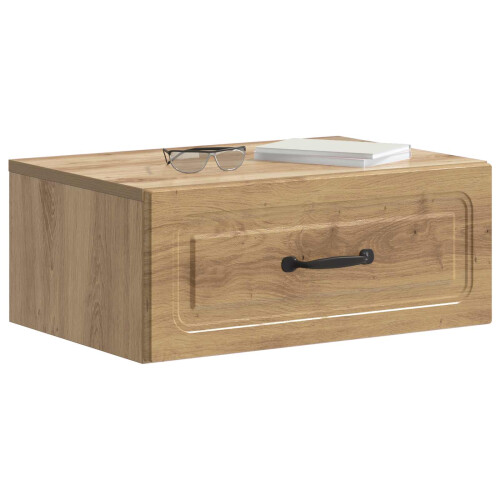 VidaXL vidaXL Wall-Mounted Bedside Cabinet 2 pcs Artisan Oak Engineered Wood 2