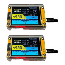 2X New Nerdminer V3 2.8-Inch BTC Solo Lottery Nerd Miner Crypto Bitcoin Miner Solo Mining Machine