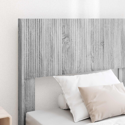 VidaXL vidaXL Bed Frame with Storage and Headboard Grey Sonoma 75 x 190 cm 2