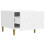 VidaXL vidaXL Coffee Table White 50 x 49 x 40 cm Engineered Wood 2
