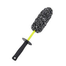Brosse de Lavage de Jantes en Fibres Imitant la Laine de Mouton pour un Nettoyage Sans Rayures des Voitures et Camions