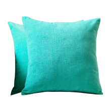 Fundas de Cojín Juego de 2 Decorativas de Chenilla Suaves Turquesas 60x60 cm