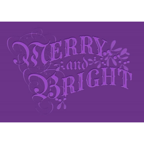 Gemini 5 x 7 3D Embossing Folder - Merry and Bright 2