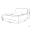 Beliani Bed Fabric VALOGNES 180 x 200 cm (EU Super King) Light Grey 3