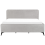 Beliani Bed Fabric VALOGNES 180 x 200 cm (EU Super King) Light Grey 4