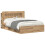 VidaXL vidaXL Headboard Cabinet with Storage Artisan Oak Engineered Wood 2