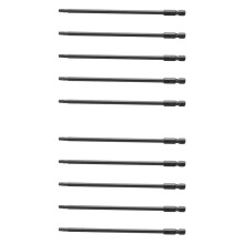 10X 1/4- Pouces Shank T20 Tournevis de Sécurité Magnétique Torx Embout 150mm Long