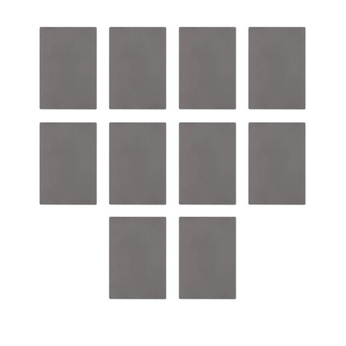 10X Rubber Stamp Sheet for Lasers Engraving Machine with A4 Size 2.3mm (Dark Gray)