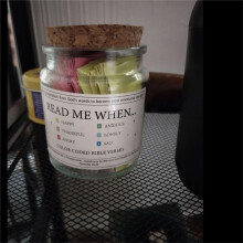 3PCS the Hope Jar Bible Verses Bible Verses in A Jar Glass Prayer Jar Prayer Jar Bible Jar Bible Verses for Emotions