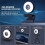 4K HD Autofocus Webcam with Microphone, Adjustable Light Computer Camera USB Webcam for Laptop Desktop Video Calling 6
