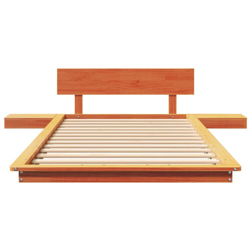VidaXL vidaXL Bed Frame Brown 90 x 190 cm Wood 2