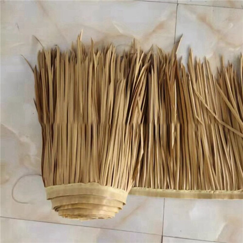 2X DIY Strohdach-Teppich-Dekor, Grasmatte, Palmenstroh, Rolldeck-Dekor, Dekorative Strohdachpaneele, FensterläDen 1