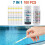 7 i 1 Pooltestpapper Ph Testpapper 1 Flaska Vattenkvalitetstestpapper 100 Ark 5