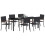VidaXL vidaXL Garten Essgruppe 7 stk. Schwarz Poly-Rattan 7