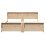 VidaXL vidaXL Bed Frame with Headboard Brown 200 x 200 cm Engineered Wood 3