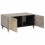 VidaXL vidaXL Coffee Table Grey 80 x 50 x 40 cm Solid Mango Wood 3