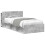 VidaXL vidaXL Bed Frame with Storage with Headboard Concrete Grey 90 x 200 cm 2