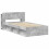 VidaXL vidaXL Bed Frame with Storage with Headboard Concrete Grey 90 x 200 cm 3
