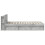 VidaXL vidaXL Bed Frame with Storage with Headboard Concrete Grey 90 x 200 cm 4