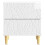 VidaXL vidaXL Bedside Table 2 pcs High Gloss White 43 x 34.5 x 48 cm 5