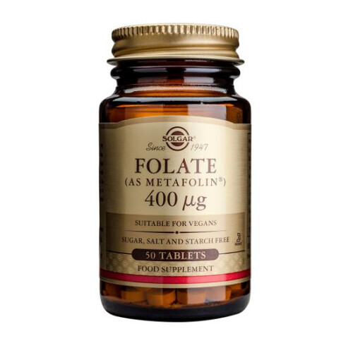 Solgar Solgar Folate (as Metafolin) 400ug Tablets, 50