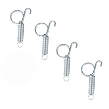 Pack van 4 75 mm Metalen Vinger-Karabijnhaken met ééN Hand Te Bedienen Kooideur-Karabijnhaken