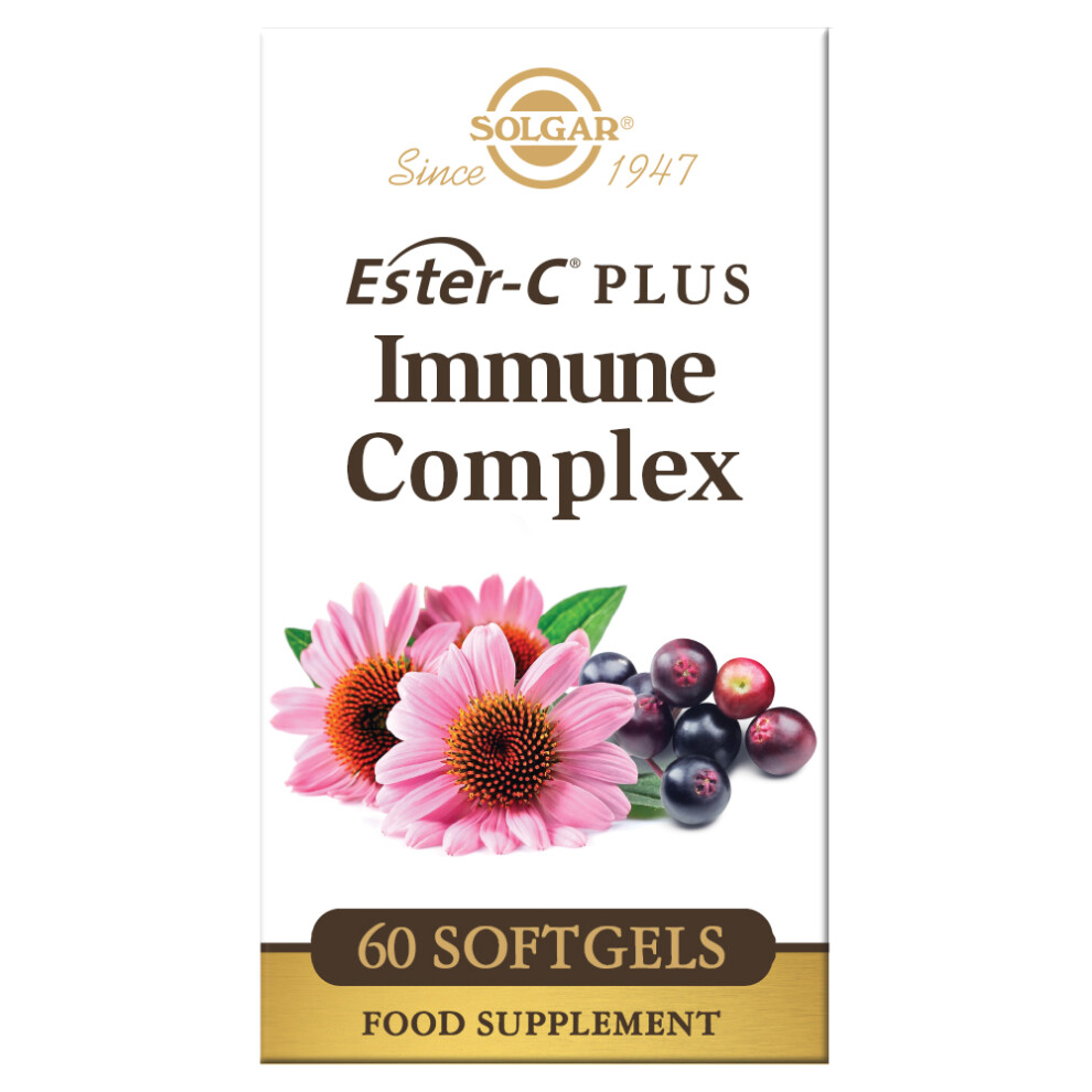 Solgar Ester-C Plus Immune Complex 60 Softgels - Image 6