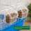 KCT KCT Santiago Small Exotic Portable Bird Cage - Blue 4