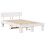 VidaXL vidaXL Bed Frame with Headboard White 120 x 200 cm Solid Pine Wood 4
