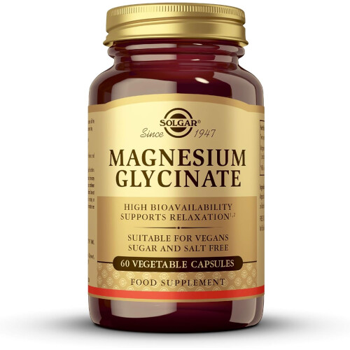 Solgar Solgar Magnesium Glycinate, 60 Vegetable Capsules