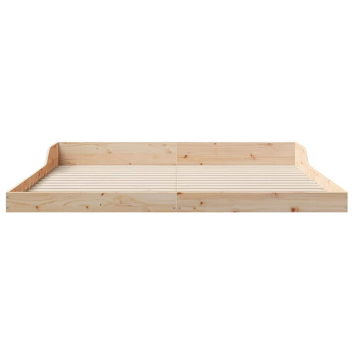 VidaXL vidaXL Bed Frame Brown 200 x 210 cm Solid Pine Wood 2