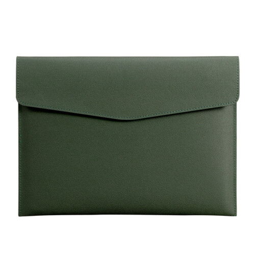 A4 Document Folder Wallet, Pu Leather Travel Document Holder Organizer, File Folder with Snap Closure,