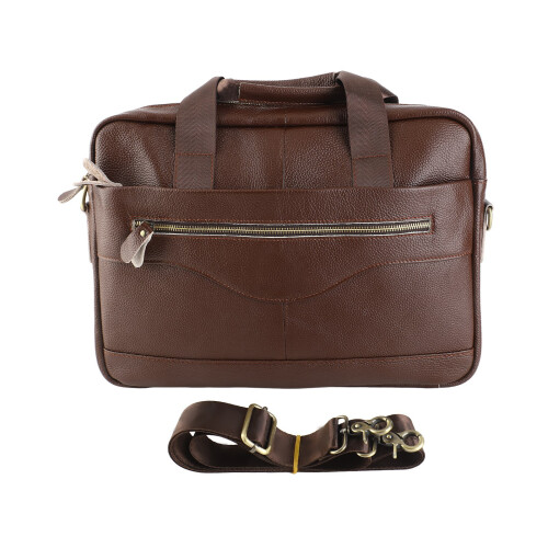 Herren Leder Messenger Bag Braun Büro Reise