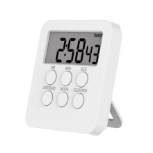 Cronometru digital de bucătărie cu alarmă silențioasă, ceas multifuncțional 3 în 1, alarmă cu numărătoare inversă, funcție de memorie 2