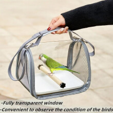 Sac de transport pour oiseaux, boîte de transport, entièrement transparent, matériau de haute qualité, grande durabilité, facile à ins