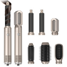 Aerografo per lo styling dei capelli, 6 in 1, aerografo 6 in 1 con spazzola asciugacapelli, materiale di alta qualità, lunga durata, E